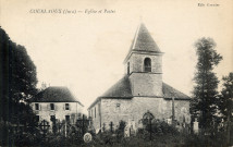 Courlaoux (Jura). l'église et la poste. Grenier.