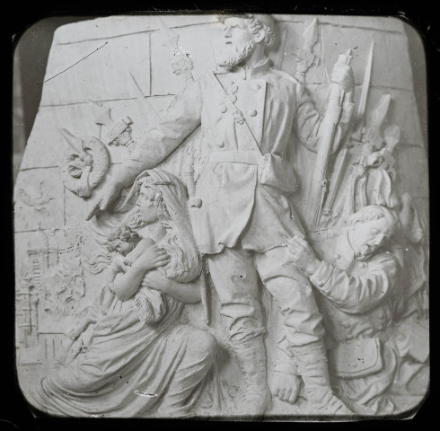 Reproduction d'une vue de bas-relief.