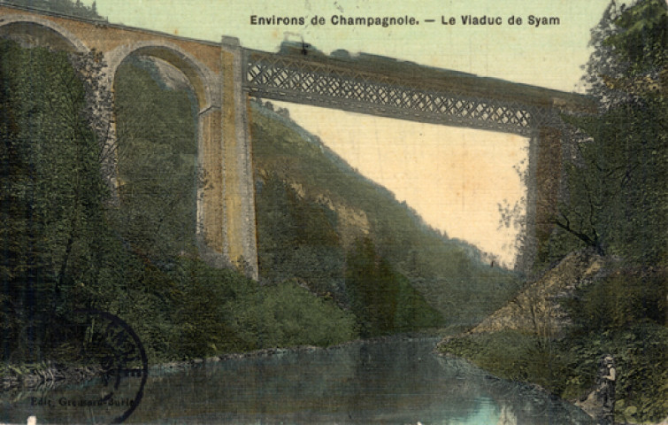 Environs de Champagnole (Jura). Le Viaduc de Syam. Bensard Bufle.