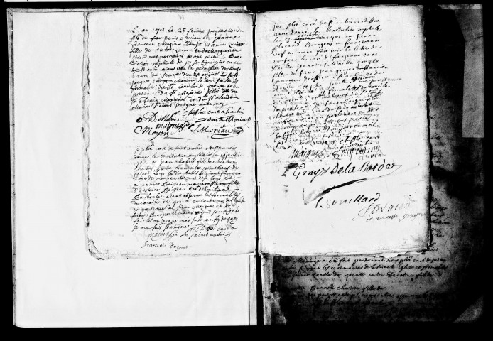 Mariages 20 février 1702 - 8 mai 1708, sépultures 28 mai 1708 - 5 juin 1708, mariages 5 juin 1708 - 20 février 1719, 8 février 1721 - 20 novembre 1736.