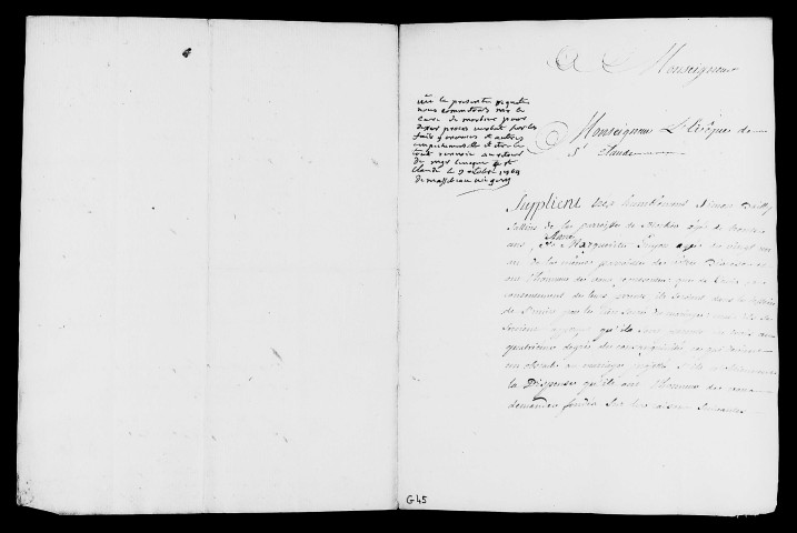 Dossiers instruits en 1765