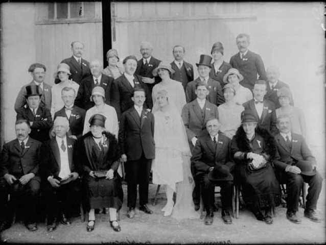 Mariage Jeannin. Froidefontaine. 1928