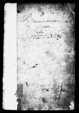 Registre du 1er décembre 1715 au 28 janvier 1719