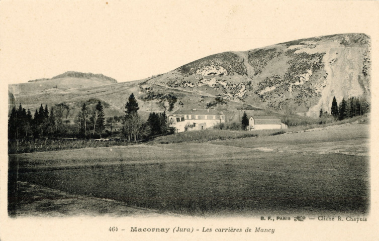 Macornay (Jura) 464. Les carrières de Mancy. Paris, imprimerie Bourgeois Frères.