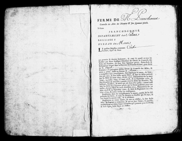 Registre du 29 septembre 1761 au 3 octobre 1762