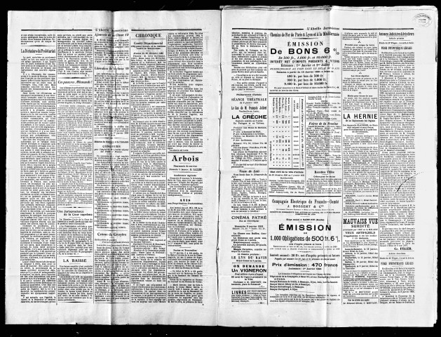 L'Abeille jurassienne. 1921.