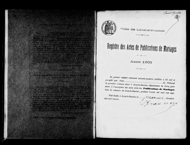 Publications de mariage.