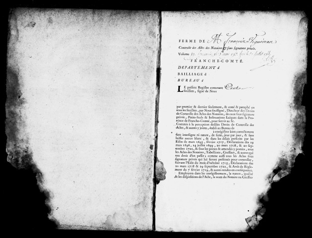 Registre du 8 mai 1753 au 30 juillet 1754