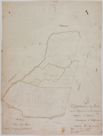 Villevieux, section D, feuille 2.