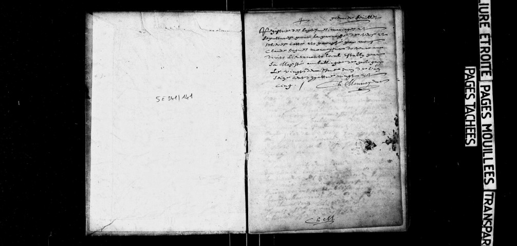 Baptêmes, mariages, sépultures juin 1685-1688.
