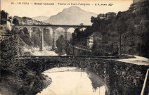 Saint-Claude (Jura). 28. Le Jura, Le viaduc et le pont d'Avignon. Paris, Bourgeois Frères.
