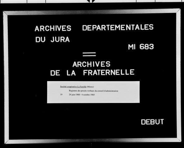Registre, 1960-1965