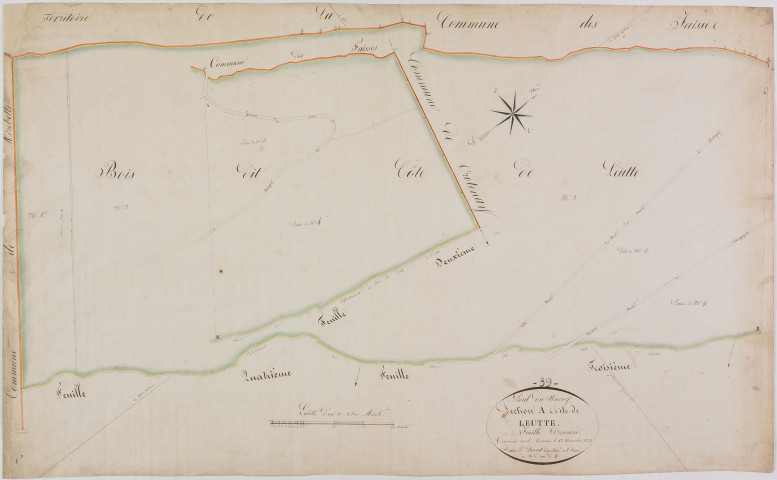 Pont-du-Navoy, section A, Leutte, feuille 1.