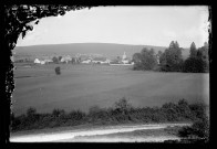 Vue générale sur le village de Vannoz.