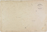 Picarreau, section C, le Village, feuille 1.géomètre : F. Chaunet aîné