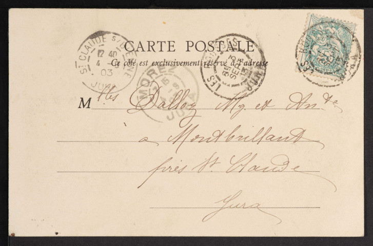 Environs de Morez-Jura – Les Rousses, le Lac et la Dent du Vaulion (Ch. Paget, libr. à Morez-Jura) (1903)