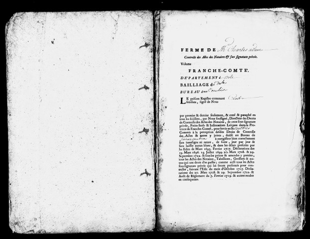Registre du 30 juillet 1751 au 3 avril 1755