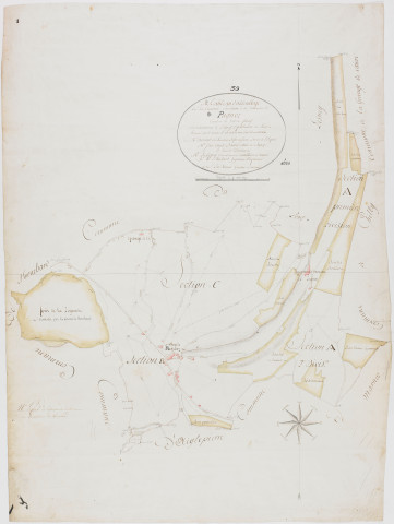 Pagnoz, tableau d'assemblage. [1811]géomètre : Etiévant