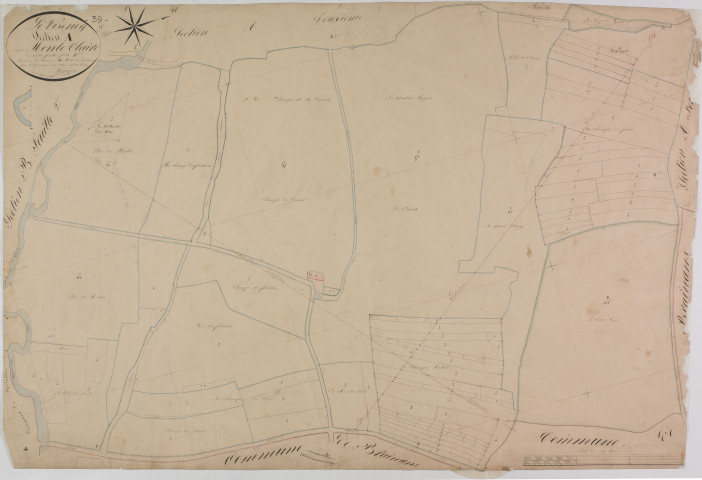 Viseney (Le), section A, Monte-Claire, feuille 4.