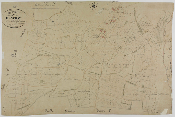 Lavans-sur-Valouse, section E, Anchay, feuille 2.géomètre : Laplace