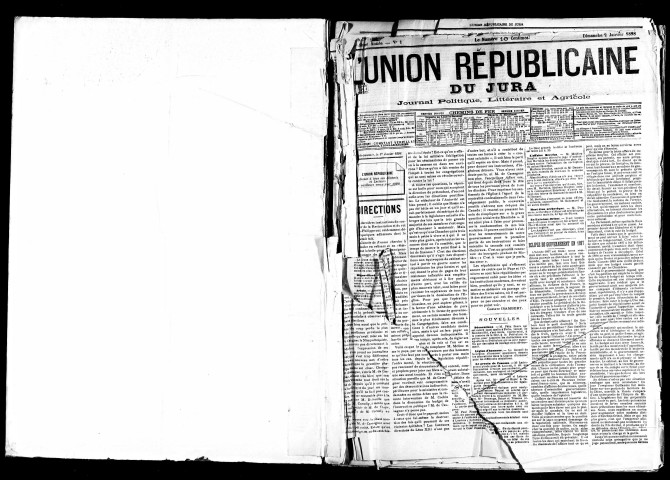 L'Union républicaine du Jura. 1898.