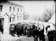Colonie de Prémanon. Groupe devant la colonie