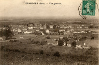 Beaufort (Jura). Vue générale. Chalon-sur-Saône, Bourgeois Frères.