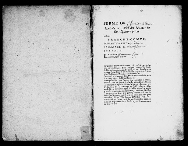 Registre du 22 août 1745 au 1er mars 1747