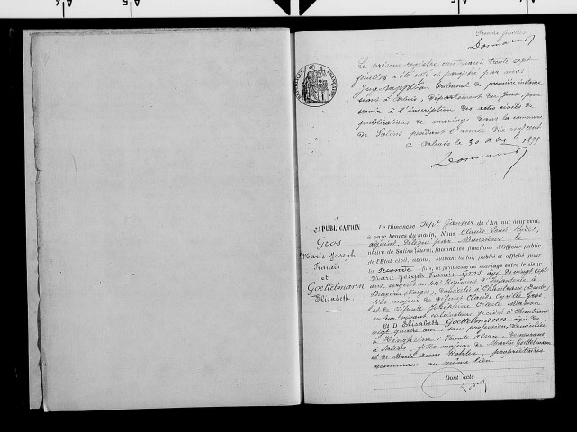 Publications de mariage.