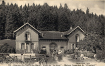 Environs de Salins-les-Bains (Jura). 150. La forêt de "La Joux" et la maison Forestière du "Chevreuil". Salins, Figuet.