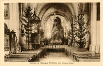Mièges (Jura). Près de Nozeroy. L'intérieur de l'église. Dole, Karrer.