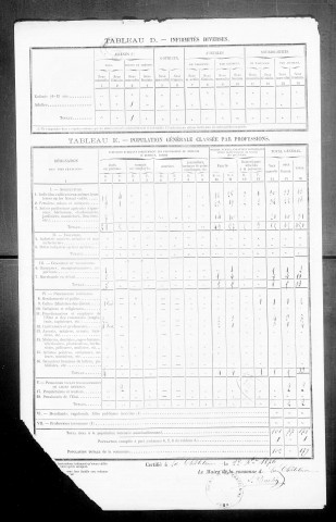 Châtelaine (la).- Résultats généraux, 1876 ; renseignements statistiques, 1881, 1886. Listes nominatives, 1896, 1901, 1911-1936.