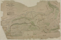 Chancia, Lect, Montcusel et Martigna, tableau d'assemblage. -Tableau d'assemblage des plans cadastraux parcellaires des communes de Lect, Chancia, Montcusel et Martigna, canton de Moirans, terminées sur le terrain en 1834. d- Lect : 01/03/1835.- Chancia : 22/02/1835.- Montcusel : 25/02/1835.- Martigna : 25/02/1835.Tableaux d'assemblage de Chancia et Montcusel légèrement tronqués.Date : février-mars 1835 ; géomètre : Guyard ; Duchesne ; Billet ; Deniset ; échelle : 1/10000 ; dimension : 69 X 105 cm.