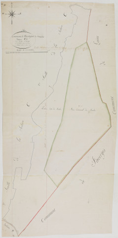 Montagna-le-Templier, section C, Rachet, feuille 1.géomètre : Félix aîné et Jannin