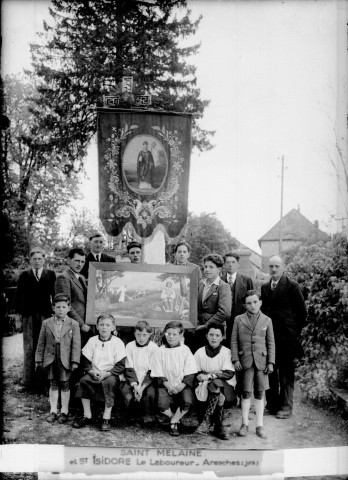 Saint-Mélaine et Saint-Isidore la laboureur. Aresches