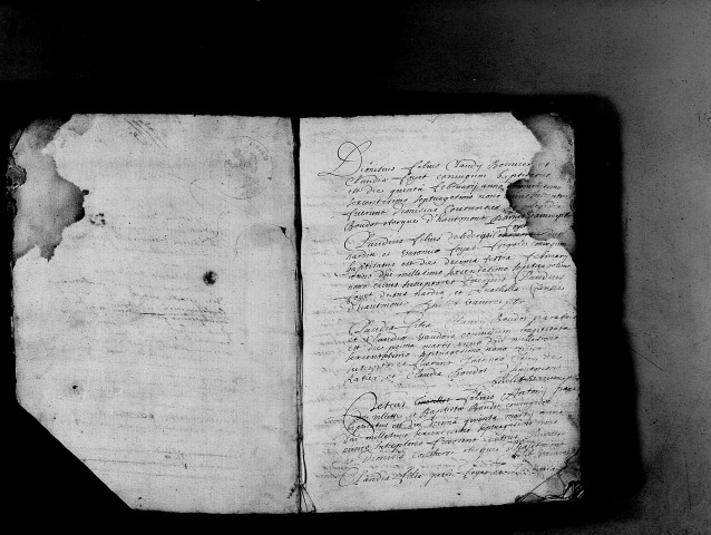 Série communale : baptêmes, 3 février 1679-avril 1739 ; un acte de sépulture en date du 2 janvier 1709.