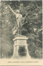 Lons-le-Saunier (Jura). Statue de Rouget de L'Isle.
