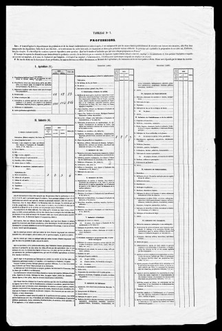 Résultats généraux, 1856-1891. Listes nominatives, 1836, 1841, 1846, 1851, 1856, 1861, 1866, 1872, 1876, 1881, 1886, 1891. Population classée par profession, 1891. Classement spécial des étrangers, 1891.