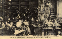 Saint-Claude (Jura). 12. Une fabrique de casquettes (La Boullu-Cap). Saint-Claude, Malfroy.
