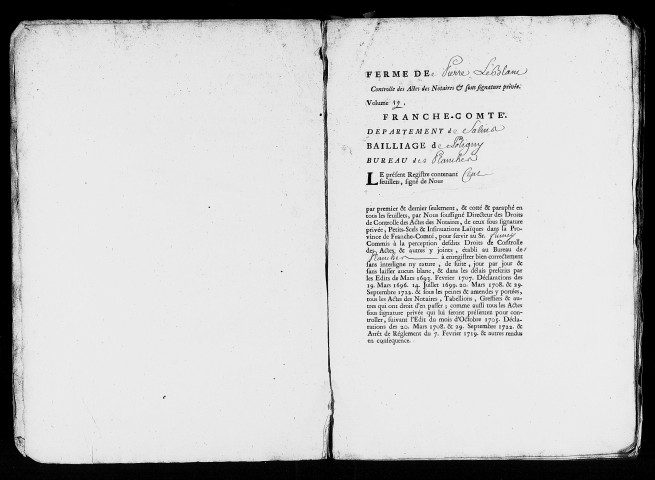 Registre du 20 mars 1744 au 12 décembre 1745