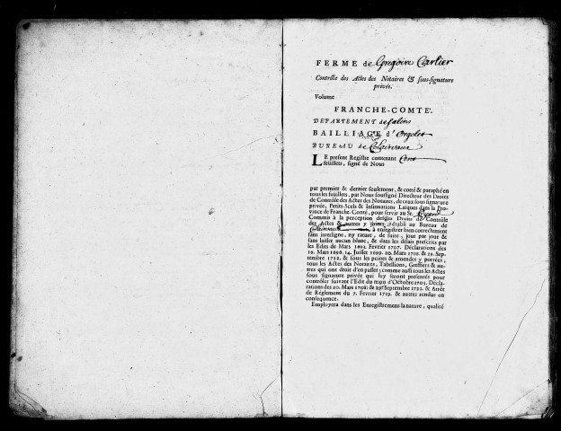 Registre du 18 mai 1733 au 4 mars 1735