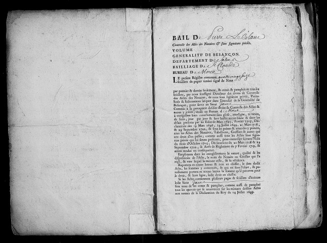 Registre du 19 mai 1742 au 14 octobre 1743