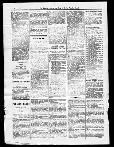 La Liberté du Jura et de la Franche-Comté. 2ème semestre 1890.