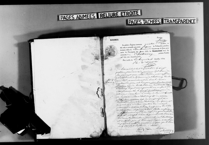 Naissances, mariages, décès, publications de mariage.