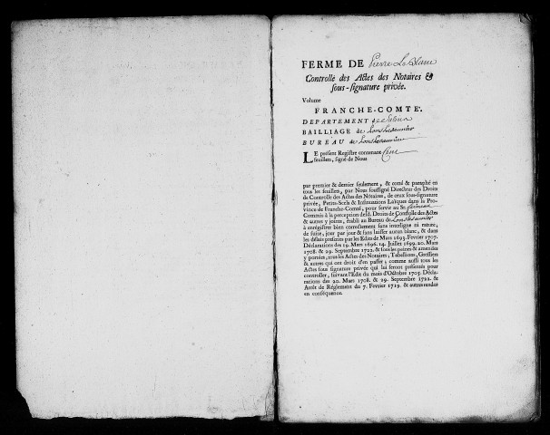 Registre du 8 octobre 1744 au 5 février 1745