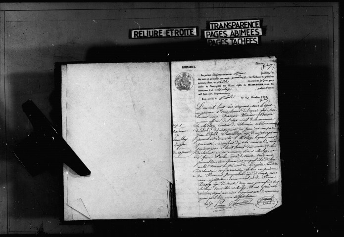 Naissances, mariages, décès, publications de mariage.