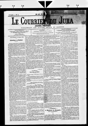 Le Courrier du Jura.