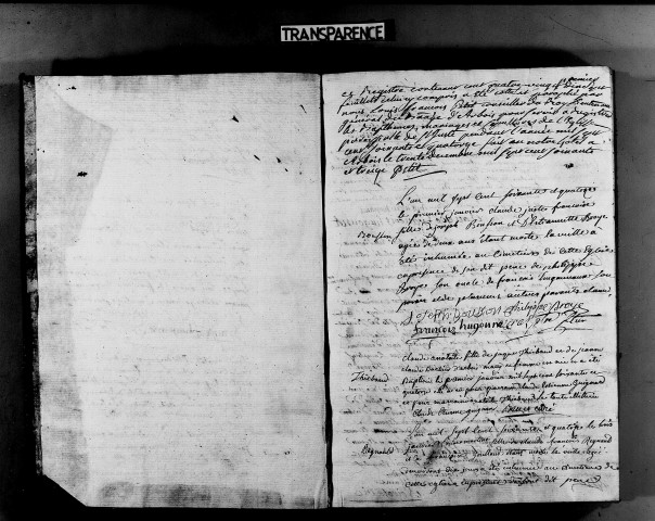 Baptêmes, mariages, sépultures 1774-2 janvier1775