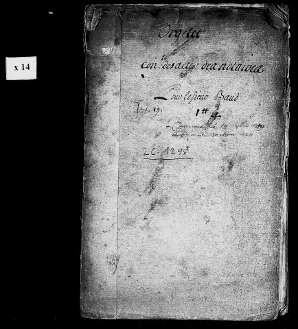 Registre du 14 octobre 1719 au 30 juin 1720