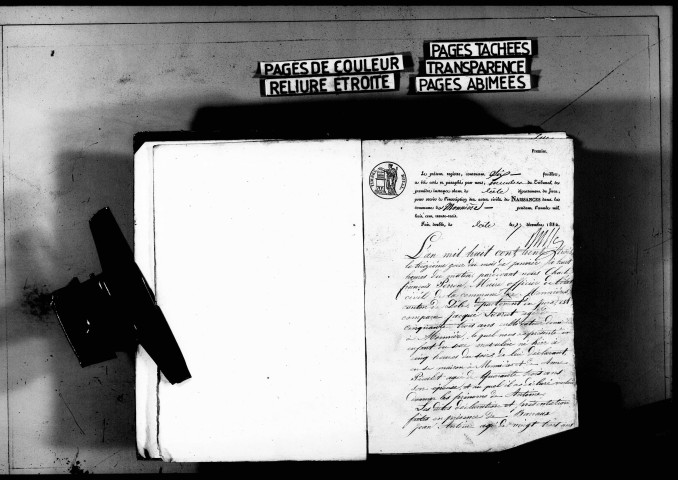 Naissances, mariages, décès, publications de mariage.